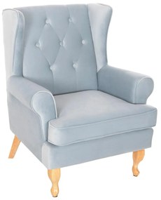 ΠΟΛΥΘΡΟΝΑ ΜΠΕΡΖΕΡΑ BRANDON BABY BLUE ΒΕΛΟΥΔΟ-ΠΟΔΙΑ ΣΕ ΦΥΣΙΚΟ 82,5x80x104Υεκ 82.5x80x104 εκ.