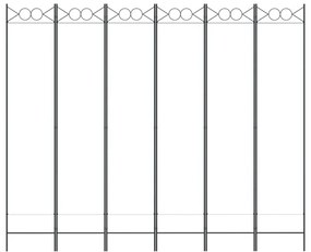 vidaXL Διαχωριστικό Δωματίου με 6 Πάνελ Λευκό 240x200 εκ. από Ύφασμα