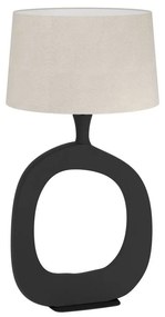 Φωτιστικό Επιτραπέζιο Diezma 390424 Ε27 45x88cm Black-Linen Eglo