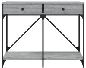 Τραπέζι Κονσόλα Γκρι Sonoma 100x39x78,5 εκ. Επεξεργασμένο Ξύλο - Γκρι