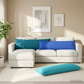 vidaXL Κάλυμμα Μαξιλαριού HOUTEN Γαλάζιο 40 x 145 εκ. Πολυεστέρας
