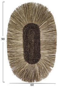 ΔΙΑΚΟΣΜΗΤΙΚΟ ΤΟΙΧΟΥ ΟΒΑΛ ΑΠΟ GRASS ΚΑΙ ΙΝΕΣ ΑΜΠΑΚΑ ΣΕ ΧΡΩΜΑ ΦΥΣΙΚΟ 60x5x90Yεκ.HM7795