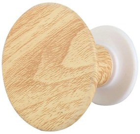 Άγκιστρο Μπάνιου Effet Bois AX00000726 Φ6cm Natural-White Arvix Mdf