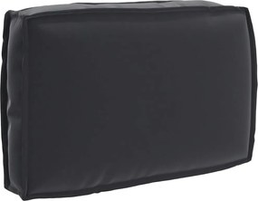 vidaXL Σετ Μαξιλαριών Πάγου 2 pcs Μαύρο Ύφασμα Όξφορντ