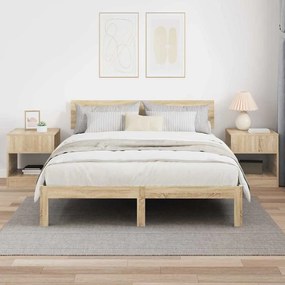 vidaXL End Table 2 pcs Δρύς Sonoma 40,5 x 40 x 45 εκ