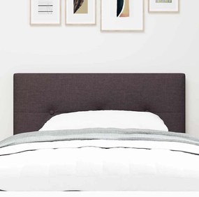 vidaXL LED Κεφαλάρι με φώτα λωρίδας LED Σκούρο Καφέ 100 cm ύφασμα
