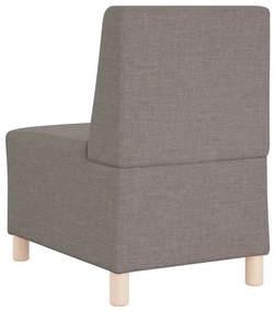 vidaXL Μοναδικός Καναπές χωρίς Χερούλια 2 pcs Taupe 55 x 74 x 82 εκ.