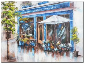 MarHome ΠΙΝΑΚΑΣ ΚΑΜΒΑΣ ΤΟ ΜΠΛΕ ΚΑΦΕ 60x80cm. 8/ΚΙΒ  16-16442