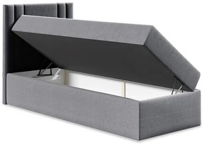 Επενδυμένο κρεβάτι Carmen Mini-Roz-80 x 200-Aristera