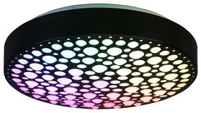 Φωτιστικό Οροφής - Πλαφονιέρα Chizu R67161132 Φ40x9cm Dim Led 2500Lm 22W RGB Black RL Lighting