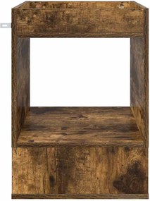 vidaXL End Table 2 pcs Καπνιστό Δρύς 40 x 40 x 56 εκ.