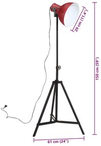 ΦΩΤΙΣΤΙΚΟ ΔΑΠΕΔΟΥ 25 W ΑΝΤΙΚΕ ΚΟΚΚΙΝΟ 61X61X90/150 ΕΚ. Ε27 371868