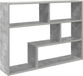 vidaXL Ράφι Τοίχου Επιτοίχιο Γκρι 95 x 20 x 69,5 εκ.