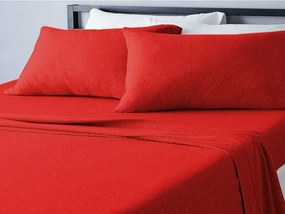 Ariete Casa Σεντόνι Βαμβακερό Μονό 160x240 Κόκκινο