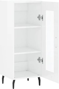 vidaXL Ντουλάπι Γυαλιστερό Λευκό 34,5x34x90 εκ. Επεξεργασμένο Ξύλο