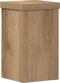 vidaXL Βάσεις Φυτών 2 τεμ. Αρτισιανή Δρυς 10x10x18 εκ. Επεξ. Ξύλο