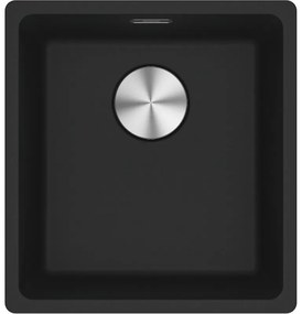Franke Maris Bowl MRG 210/110-37 Matt Black Υποκαθήμενος Γρανιτένιος Νεροχύτης 45cm