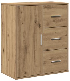 vidaXL Πλαϊνό γραφείο artisan δρυς 60 x 31 x 70 εκ Επεξεργασμένο ξύλο