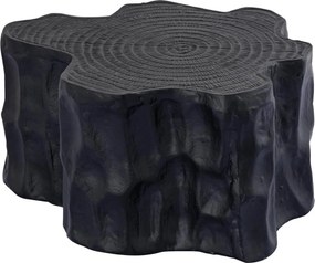 ΤΡΑΠΕΖΆΚΙΑ ΣΑΛΟΝΙΟΎ PTMD SIDE TABLE FENNAH TREE TRUNK ALUMINIUM BLACK