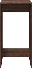 vidaXL Τραπέζι Μπαρ Καφέ Δρυς 51x50x103,5 εκ. Επεξ. Ξύλο