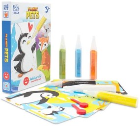Sabbiarelli Μini Kit Με 6 Μαρκαδόρους Μαρμαρόσκονης Και 10 Κάρτες Για Ζωγραφική - Ζώα Του Κόσμου No1 SAB-100BK0601