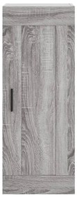 vidaXL Μπουφές Sonoma Γκρι 34,5 x 34 x 180 εκ. από Επεξεργασμένο Ξύλο