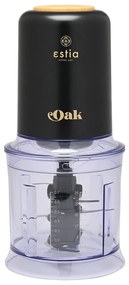 Estia 06-19020 Πολυκοπτης Oak 400W με Πλαστικο Μπολ 0.7lt, Μαύρος