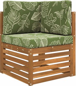 vidaXL Μαξιλάρι Καναπέ Εξωτερικού Χώρου 3 pcs Σχέδιο Φύλλου