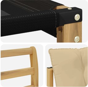 vidaXL Σειρά Καναπέ Εξωτερικού με μαξιλάρι 9 pcs Λευκό και Μπεζ