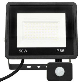 vidaXL Προβολέας LED με Αισθητήρα Ψυχρό Λευκό 50 W