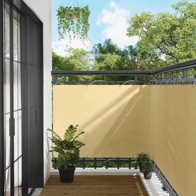 vidaXL Οθόνη Μπαλκονιού Άμμος 120 x 200 cm Ύφασμα Όξφορντ