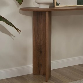 Κονσόλα Sira Megapap χρώμα καρυδί 150x35x75εκ.