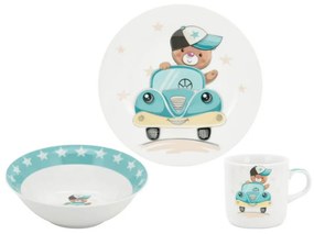Παιδικό Σετ Φαγητού 3τμχ Oriana Ferelli Driving Teddy Bear C-672