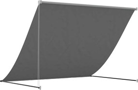 vidaXL Τέντα Συρόμενη Ανθρακί 250 x 150 εκ. από Ύφασμα και Ατσάλι