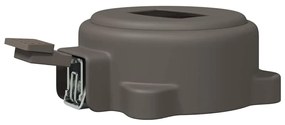 vidaXL Περιστροφικό Πεντάλ 360 Μοιρών Ασημί 21,5 x 14 x 6 εκ Ατσάλι