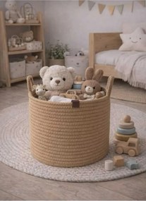 Πολυλειτουργικό καλάθι από γιούτα 26x20 cm - Ανθρακί 26x20 cm