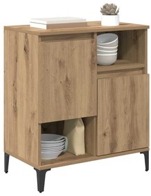 vidaXL Πλαϊνό γραφείο artisan δρυς 60 x 35 x 70 cm Επεξεργασμένο ξύλο