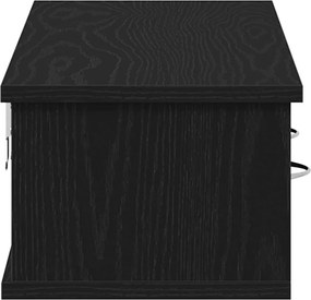 vidaXL Ντουλάπι Τοίχου Μαύρο Δρυς 88x26x18,5 εκ Επεξεργασμένο Ξύλο