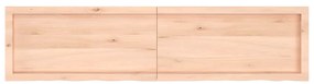 vidaXL Ράφι Τοίχου 160x40x(2-4) εκ. από Ακατέργαστο Μασίφ Ξύλο Δρυός