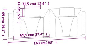 ΜΑΞΙΛΑΡΙ ΓΙΑ ΚΕΦΑΛΑΡΙ ΜΑΥΡΟ/ΛΕΥΚΟ 160 ΕΚ. ΑΠΟ ΣΥΝΘΕΤΙΚΟ ΔΕΡΜΑ 374802