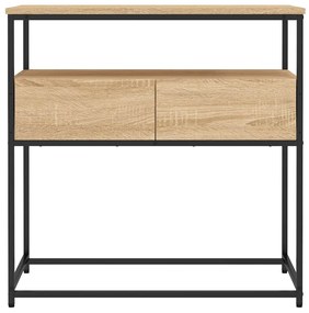 vidaXL Τραπέζι Κονσόλα Sonoma Δρυς 75x40x75 εκ. Επεξεργασμένο Ξύλο