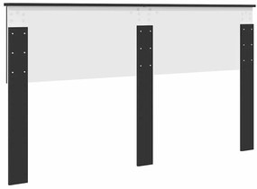 vidaXL Κεφαλάρι Μαύρη Οξυά 160 cm Επεξεργασμένο ξύλο