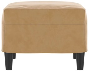 vidaXL Υποπόδιο Καφέ 60x50x41 εκ. Βελούδινο