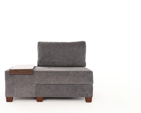 1-Seat Sofa-Bed Perenna Chenille Left - Grey Grey