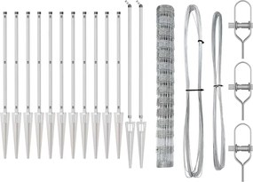 vidaXL Στύλος Περιφράξεων Γαλβανισμένο 50 x 1,4 μ Ατσάλι