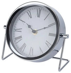 Ρολόι Επιτραπέζιο (18x7x16) K-M Silver NBE000040