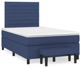 ΚΡΕΒΑΤΙ BOXSPRING ΜΕ ΣΤΡΩΜΑ ΜΠΛΕ 120X200 ΕΚ. ΥΦΑΣΜΑΤΙΝΟ 3136667