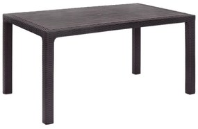 Τραπέζι Πολυπροπυλενίου Kalan 0242671 150x90x75cm Brown