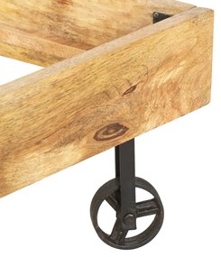 vidaXL Πλαίσιο Κρεβατιού 180 x 200 εκ. από Μασίφ Ξύλο Μάνγκο
