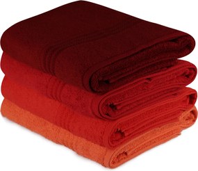 Bath Towel Set (4 Pieces) Rainbow - Red Pale Orange
Orange
Red
Fuchsia